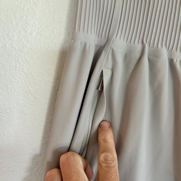 Athleta Skirt S Tan Cosmic High Low Hem Elastic Waist Athleisure Active - Picture 3 of 6